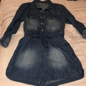 Denim Romper